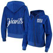 Add New York Giants Women's Velour Suit Full-Zip Hoodie – Royal To Your NFL Collection