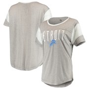 Add Detroit Lions '47 Women's Fade Out Boyfriend T-Shirt – Gray To Your NFL Collection