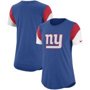 Add New York Giants Nike Women's Tri-Blend Team Fan T-Shirt – Royal/Red To Your NFL Collection