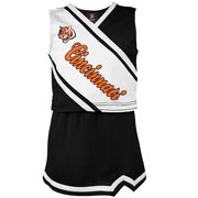 Add Cincinnati Bengals Girls Youth 2-Piece Cheerleader Set - Black To Your NFL Collection