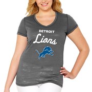 Add Detroit Lions Soft as a Grape Women's Plus Size Script Multicount V-Neck T-Shirt - Charcoal To Your NFL Collection