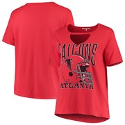 Add Atlanta Falcons Junk Food Women's Fashion Plus Cut-Out T-Shirt - Red To Your NFL Collection