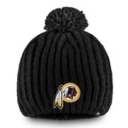 Add Washington Redskins NFL Pro Line by Fanatics Branded Women's Iconic Ace Knit Hat With Pom – Black To Your NFL Collection