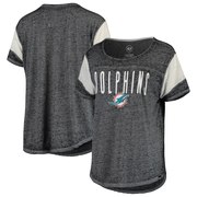 Add Miami Dolphins '47 Women's Fade Out Boyfriend T-Shirt – Black To Your NFL Collection