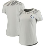 Add Indianapolis Colts Under Armour Women's Combine Authentic Colorblock Favorites Charged Cotton Performance T-Shirt - Heathered Gray To Your NFL Collection