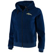 Add Denver Broncos Women's Velour Suit Full-Zip Hoodie – Navy To Your NFL Collection