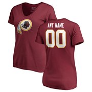 Add Washington Redskins NFL Pro Line Women's Any Name & Number Logo Personalized T-Shirt - Maroon To Your NFL Collection