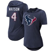 Add Deshaun Watson Houston Texans Majestic Threads Women's Hilo Name & Number Hooded T-Shirt - Navy To Your NFL Collection