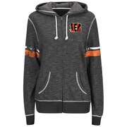 Add Cincinnati Bengals Majestic Women's Athletic Tradition Full-Zip Hoodie - Black To Your NFL Collection