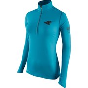 Add Carolina Panthers Nike Women's Tailgate Element Half-Zip Performance Jacket - Blue To Your NFL Collection