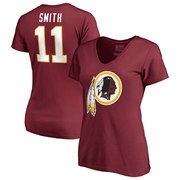 Add Alex Smith Washington Redskins NFL Pro Line by Fanatics Branded Women's Player Icon Name & Number V-Neck T-Shirt – Garnet To Your NFL Collection