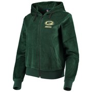 Add Green Bay Packers Women's Velour Suit Full-Zip Hoodie – Green To Your NFL Collection