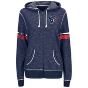 Add Houston Texans Majestic Women's Athletic Tradition Full-Zip Hoodie - Navy To Your NFL Collection