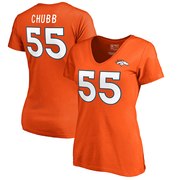 Add Bradley Chubb Denver Broncos NFL Pro Line by Fanatics Branded Women's Authentic Stack Name & Number T-Shirt – Orange To Your NFL Collection