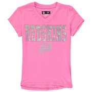 Add Washington Redskins 5th & Ocean by New Era Youth Girls V-Neck T-Shirt – Pink To Your NFL Collection