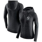 Add Miami Dolphins Nike Women's Gym Vintage Full-Zip Hoodie - Black To Your NFL Collection