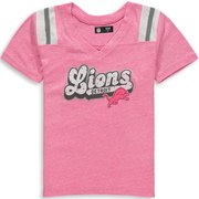 Add Detroit Lions New Era Girls Youth Star of the Game Tri-Blend T-Shirt – Pink To Your NFL Collection
