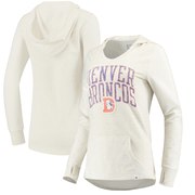 Add Denver Broncos NFL Pro Line by Fanatics Branded Women's True Classics Pullover Hoodie - Cream To Your NFL Collection