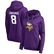 Add Kirk Cousins Minnesota Vikings NFL Pro Line by Fanatics Branded Women's Team Logo Player Icon Name & Number Pullover Hoodie - Purple To Your NFL Collection