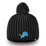 Add Detroit Lions NFL Pro Line by Fanatics Branded Women's Iconic Ace Knit Hat With Pom – Black To Your NFL Collection