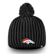 Add Denver Broncos NFL Pro Line by Fanatics Branded Women's Iconic Ace Knit Hat With Pom – Black To Your NFL Collection