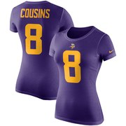 Add Kirk Cousins Minnesota Vikings Nike Women's Color Rush 2.0 Name & Number Performance T-Shirt – Purple To Your NFL Collection