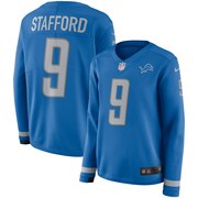 Add Matthew Stafford Detroit Lions Nike Women's Therma Long Sleeve Jersey – Blue To Your NFL Collection