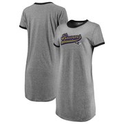 Add Baltimore Ravens NFL Pro Line by Fanatics Branded Women's Tri-Blend T-Shirt Dress – Heathered Gray To Your NFL Collection