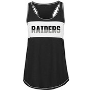 Add Oakland Raiders Majestic Women's Game Time Glitz Tank Top - Black To Your NFL Collection