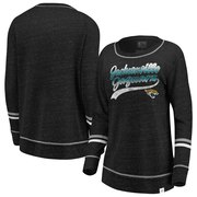 Add Jacksonville Jaguars NFL Pro Line by Fanatics Branded Women's Dreams Long Sleeve T-Shirt – Heathered Black/Gray To Your NFL Collection