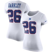 Add Saquon Barkley New York Giants Nike Women's Color Rush 2.0 Name & Number Performance T-Shirt – White To Your NFL Collection