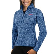 Add Buffalo Bills Antigua Women's Fortune Half-Zip Sweater - Heather Royal To Your NFL Collection