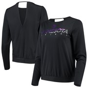 Add Minnesota Vikings Touch by Alyssa Milano Women's Breeze Back Long Sleeve T-Shirt - Black To Your NFL Collection