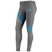 Add Detroit Lions Under Armour Women's Combine Authentic Stripe Favorites Leggings - Heathered Charcoal To Your NFL Collection