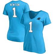 Add Cam Newton Carolina Panthers NFL Pro Line by Fanatics Branded Women's Authentic Stack Name & Number V-Neck T-Shirt – Blue To Your NFL Collection