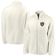 Add Oakland Raiders NFL Pro Line by Fanatics Branded Women's Sherpa Full-Zip Jacket – Cream To Your NFL Collection