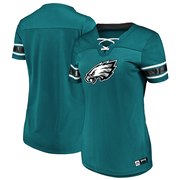 Add Philadelphia Eagles Majestic Women's Game Day Draft Me V-Neck T-Shirt – Green To Your NFL Collection