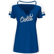 Add Indianapolis Colts Majestic Women's Pride Playing Notch Neck T-Shirt - Royal/White To Your NFL Collection