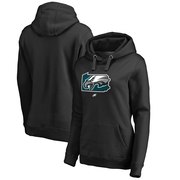 Add Philadelphia Eagles Fanatics Branded Women's Hometown Collection Eagle State Plus Size Pullover Hoodie - Black To Your NFL Collection