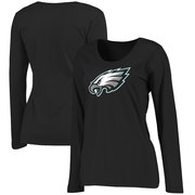 Add Philadelphia Eagles Women's Primary Logo Plus Size Long Sleeve T-Shirt - Black To Your NFL Collection