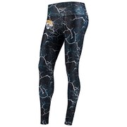 Add Jacksonville Jaguars Zubaz Women's Marble Leggings - Black/Teal To Your NFL Collection