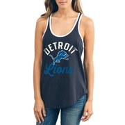 Add Detroit Lions Junk Food Women's Goal Line 1-Hit Ringer Tank Top - Black To Your NFL Collection