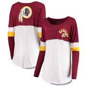 Add Washington Redskins New Era Women's Varsity Athletic Long Sleeve T-Shirt – Burgundy To Your NFL Collection