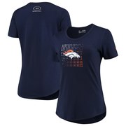 Add Denver Broncos Under Armour Women's Combine Authentic Logo Dot Box Tech Tri-Blend T-Shirt – Navy To Your NFL Collection