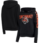 Add Cincinnati Bengals 5th & Ocean by New Era Women's Mesh Pullover Hoodie - Black To Your NFL Collection