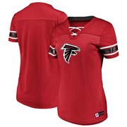 Add Atlanta Falcons Majestic Women's Game Day Draft Me V-Neck T-Shirt – Red To Your NFL Collection