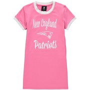 Add New England Patriots Girls Youth Yardline Ringer T-Shirt Dress – Pink To Your NFL Collection