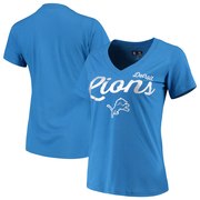 Add Detroit Lions G-III 4Her by Carl Banks Women's Post Season V-Neck T-Shirt - Light Blue To Your NFL Collection