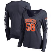 Add Von Miller Denver Broncos NFL Pro Line by Fanatics Branded Women's Heartthrob Name & Number V-Neck T-Shirt - Navy To Your NFL Collection