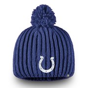 Add Indianapolis Colts NFL Pro Line by Fanatics Branded Women's Iconic Ace Knit Beanie – Royal To Your NFL Collection